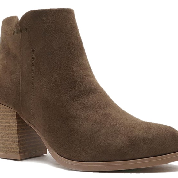 Women CutOut Bootie Lace Up Slip On High Heel Platform Ankle Khaki BRAND NEW✔️ - Picture 10 of 11